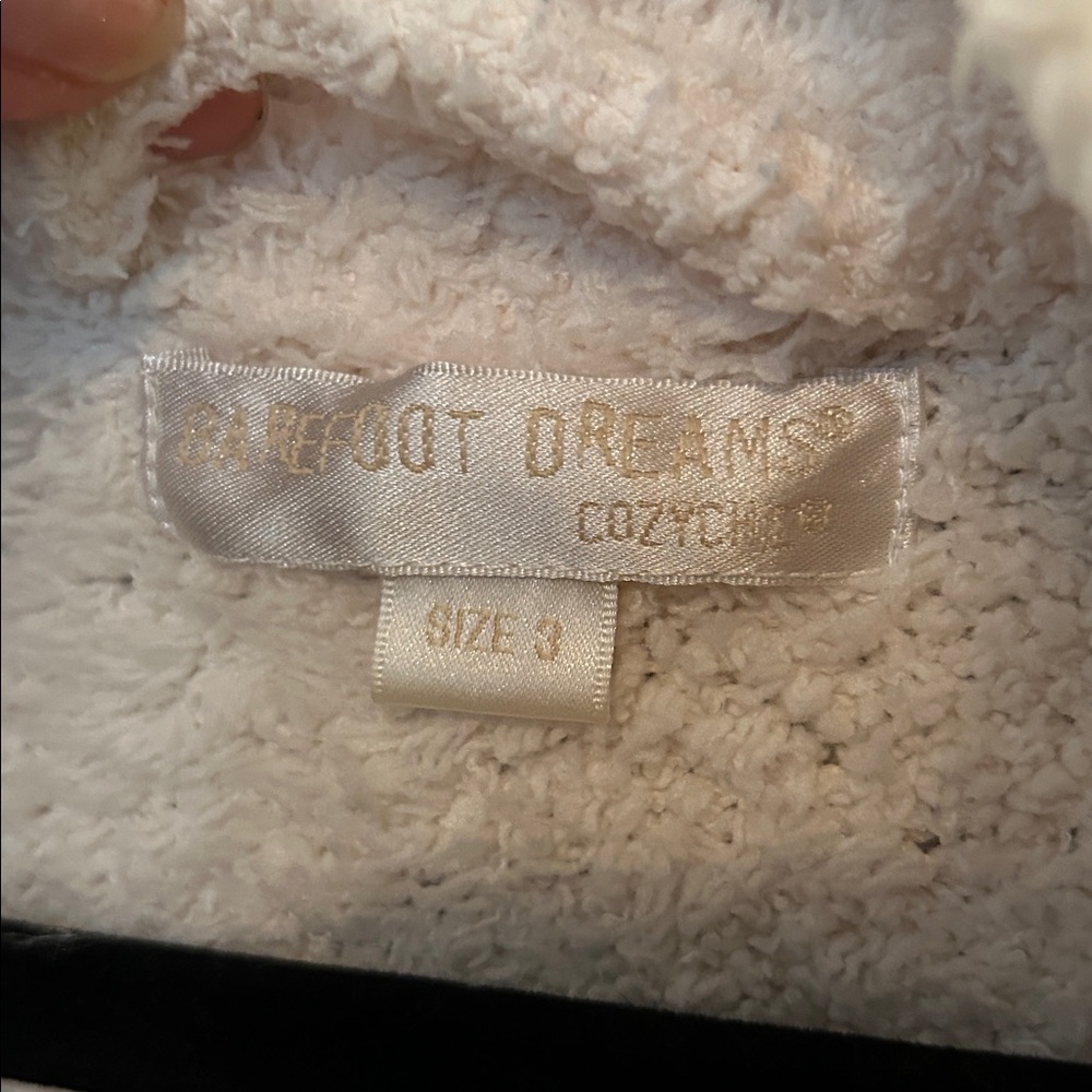 Barefoot Dreams Cozy Chic White Robe Size 3 Large Soft Comfortable Lounge‎ - Picture 9 of 10